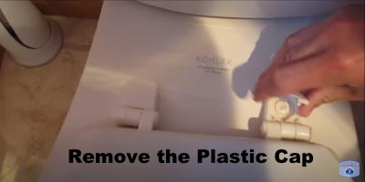 remove the plastic cap