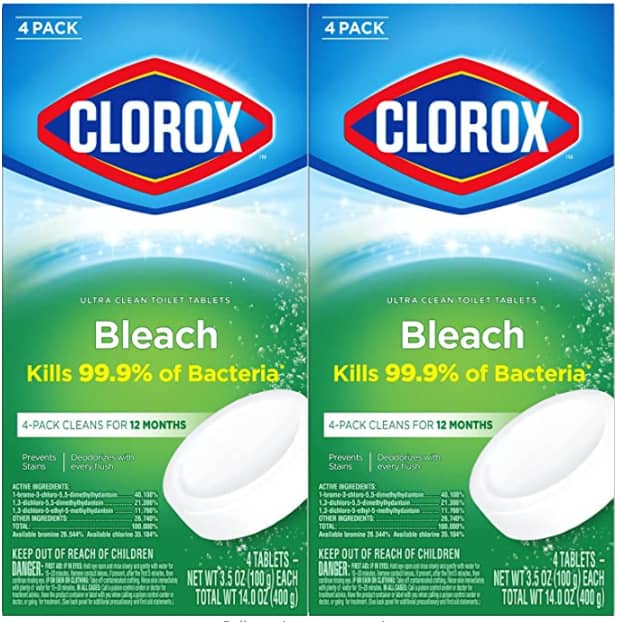 Clorox Ultra Clean Toilet Tablets Bleach