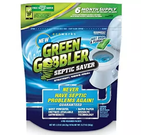 Green Gobbler Septic Saver Bacteria Enzyme Packs